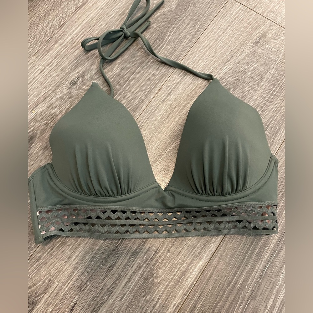 Shade&Shore Army green bikini top